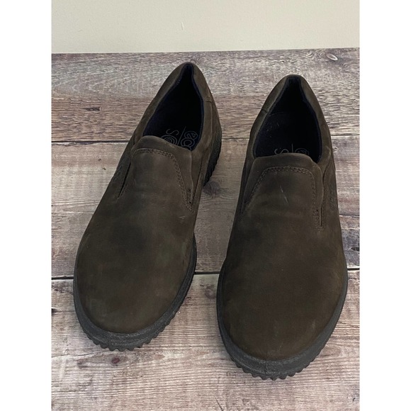 Ecco Shoes - ECCO Soft Womens Size Euro 38 US 7.5 Casual Brown Suede Comfort Loafers Slip On